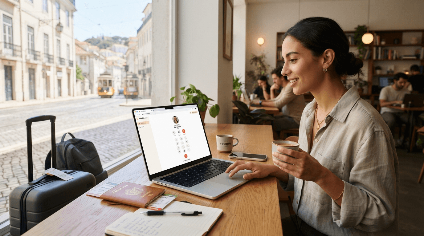 Call From Browser: Digital Nomad Communication Challenges Solved